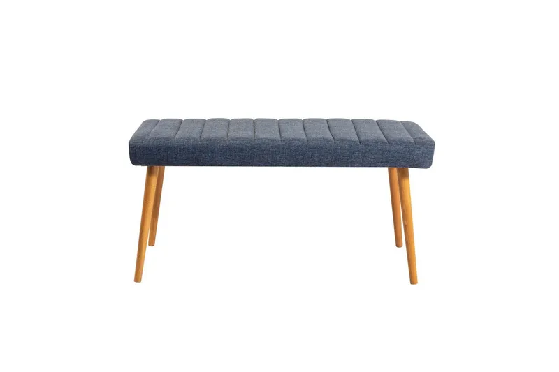 Ergene Spisegruppe 120 cm Rektangulær - Natur/Marineblå - Møbler - Bord - Spisegrupper