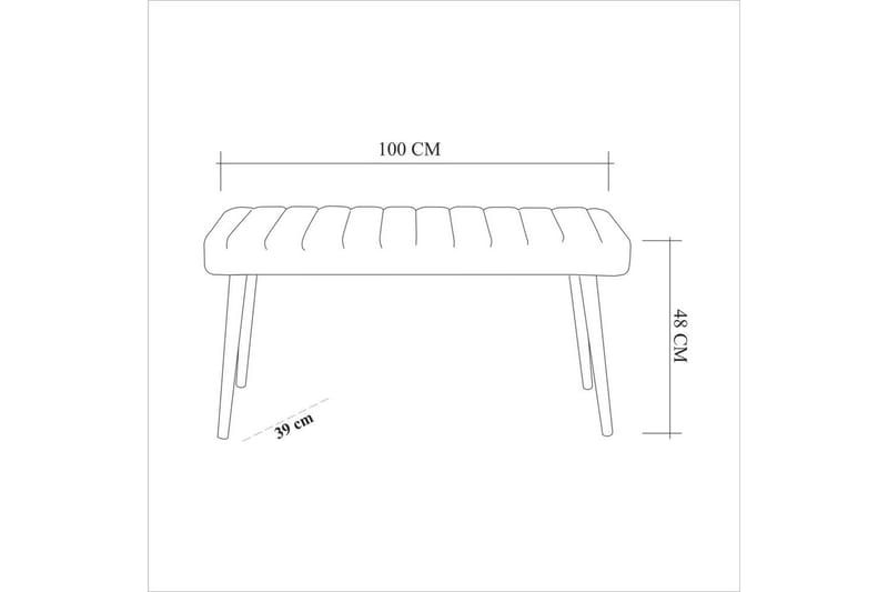 Ergene Spisegruppe 120 cm Rektangulær - Natur/Marineblå - Møbler - Bord - Spisegrupper