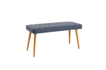 Ergene Spisegruppe 120 cm Rektangulær - Natur/Marineblå - Møbler - Bord - Spisegrupper