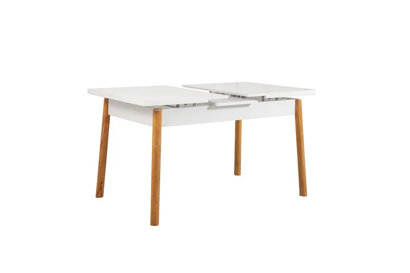 Ergene Spisegruppe 120 cm Rektangulær - Natur/Marineblå - Møbler - Bord - Spisegrupper