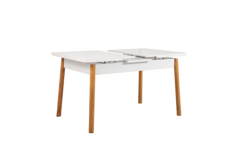 Ergene Spisegruppe 120 cm Rektangulær - Natur/Marineblå - Møbler - Bord - Spisegrupper