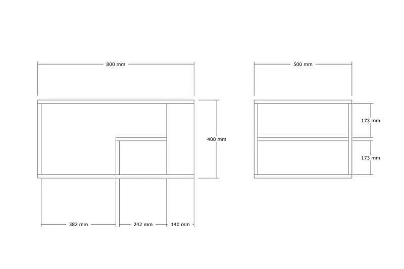 Eros Sofabord 80 cm Beige - Beige - Møbler - Bord - Sofabord