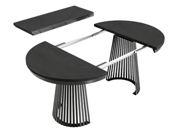 Erylan Spisebord rundt uttrekkbart 100-180 cm - beige, natur - Møbler - Bord - Spisebord & kjøkkenbord