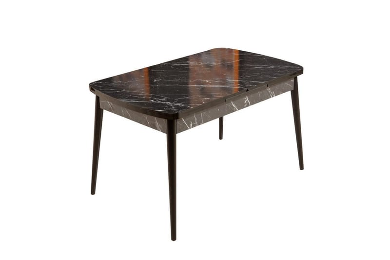 Eryon Spisebord 132 cm Rektangulær, Sort/Hvit