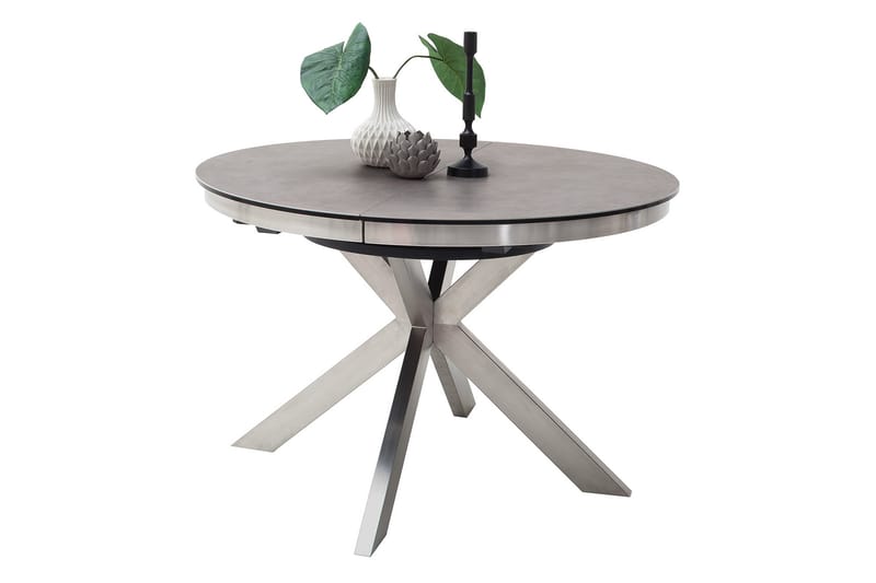 Estapilla Forlengningsbart Spisebord 120 cm Rund - Antrasitt - Spisebord & kjøkkenbord
