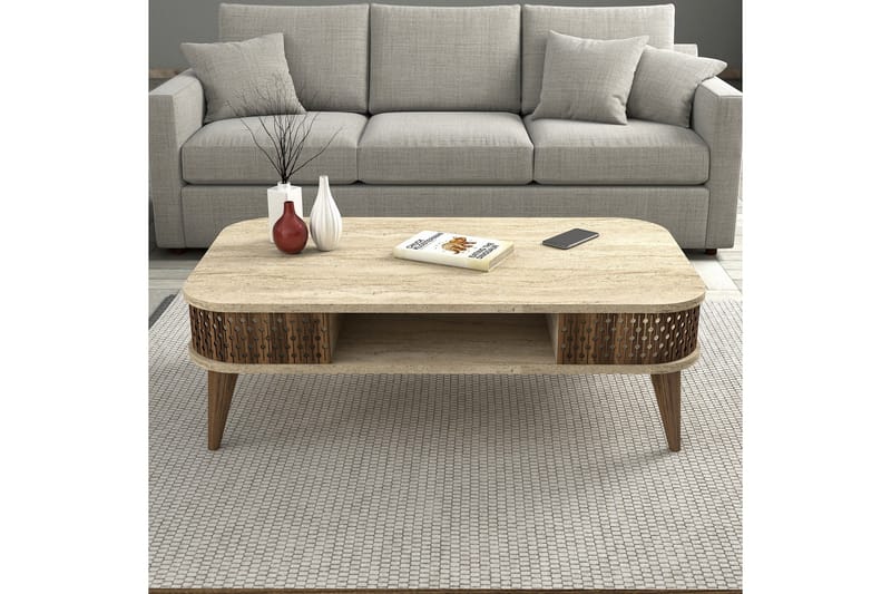 Eylul Sofabord 105 cm - Beige - Møbler - Bord - Sofabord