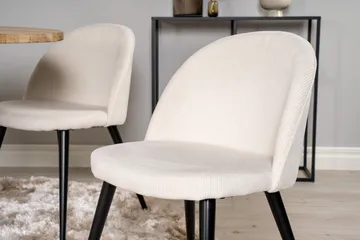 Ezra Matgruppe 100 cm Rund med 4 Sedavi Stoler - Beige - Møbler - Bord - Spisegrupper