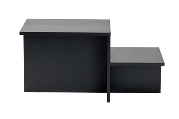 Fabrony Rektangulært Salongbord 80x40 cm i Mørkt Tre - Svart - Møbler - Bord - Sofabord