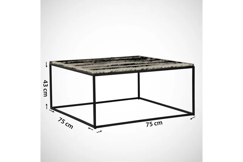 Falan Sofabord 75 cm - Brun/Svart - Møbler - Bord - Sofabord