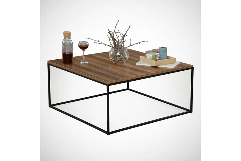 Falan Sofabord 75 cm - Brun/Svart - Møbler - Bord - Sofabord