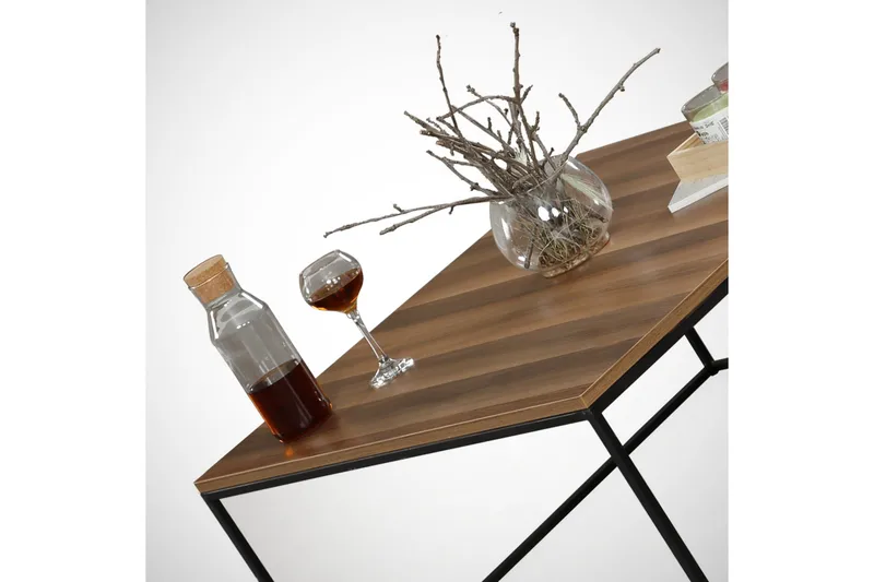 Falan Sofabord 75 cm - Brun/Svart - Møbler - Bord - Sofabord