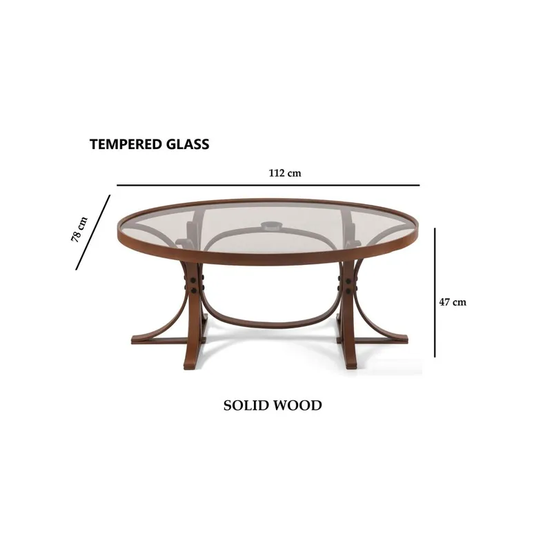 Faylin Sofabord 112 cm - Mørkebrun - Møbler - Bord - Sofabord