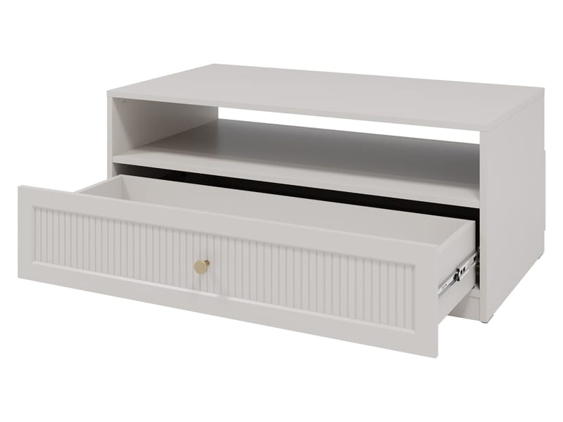 Fayric 100 cm Rektangulært Sofabord med Skuffer i Tre - Beige - Møbler - Bord - Sofabord