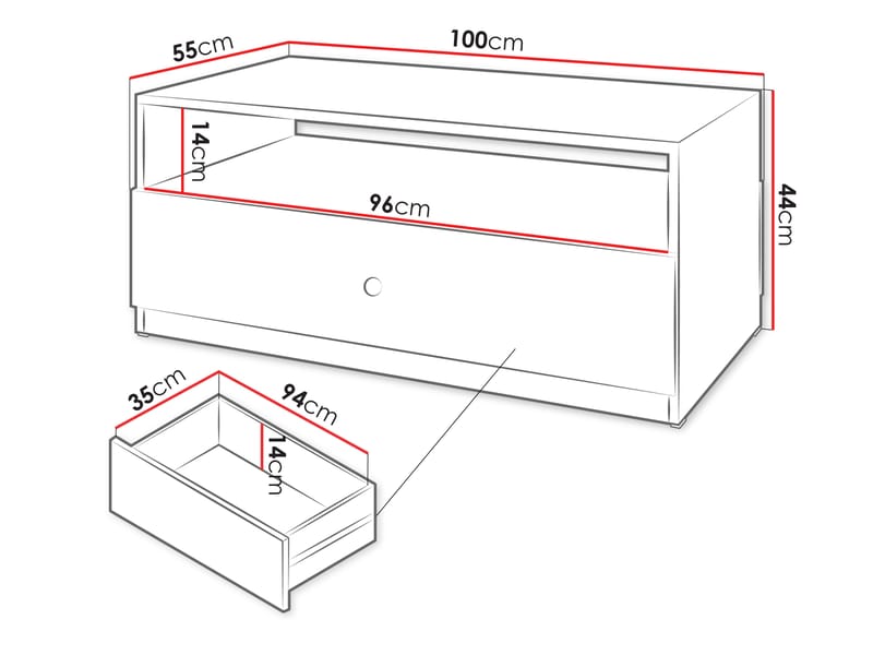 Fayric Sofabord 100 cm - Beige - Møbler - Bord - Sofabord