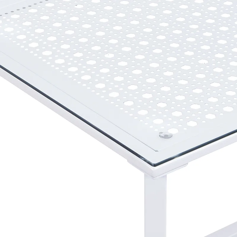 Fenara sofabord 100 cm - Gjennomsiktig og matt hvit - Møbler - Bord - Sofabord