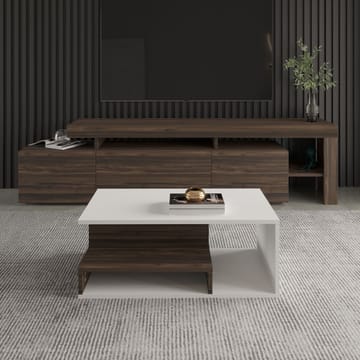 Fenlo Sofabord 90x35x44,8 cm - Hvit valnøtt - Møbler - Bord - Sofabord