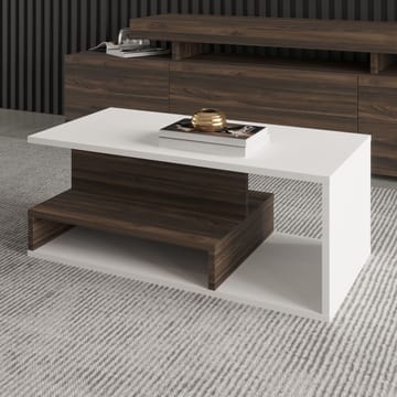 Fenlo Sofabord 90x35x44,8 cm - Hvit valnøtt - Møbler - Bord - Sofabord