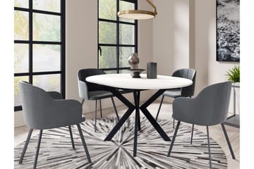 Ferrer Spisebord 138 cm - Svart/Beige - Møbler - Bord - Spisebord & kjøkkenbord