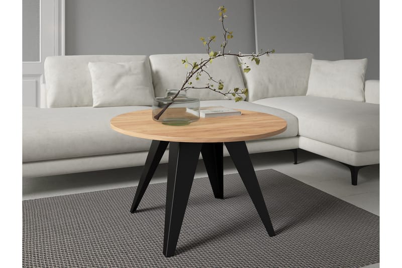 Festus Sofabord 75 cm - Svart/Beige - Møbler - Bord - Sofabord