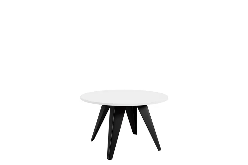 Festus Sofabord 75 cm, Svart/Hvit