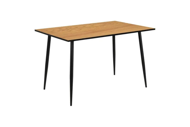 Finola Spisegruppe 120 Cm + 4 Salaman Spisestoler - Grå/Brun/Sort - Møbler - Bord - Spisegrupper