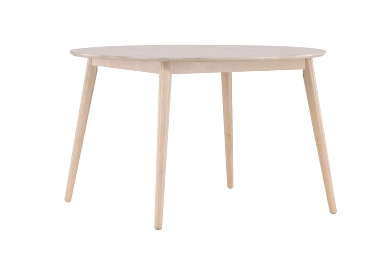 Flora Spisebord 120 cm Rundt - Hvitlasert - Møbler - Bord - Spisebord & kjøkkenbord