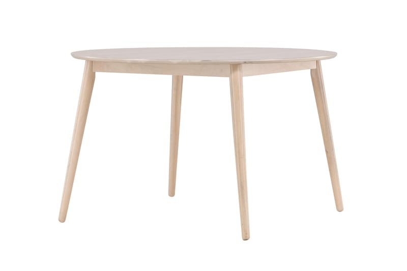 Flora Spisebord 120 cm Rundt - Hvitlasert - Møbler - Bord - Spisebord & kjøkkenbord
