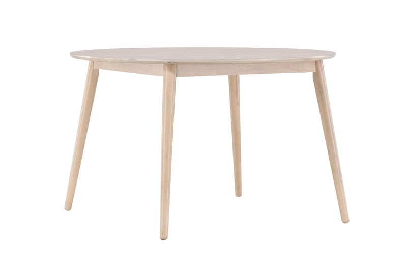 Flora Spisebord 120 cm Rundt - Hvitlasert - Møbler - Bord - Spisebord & kjøkkenbord