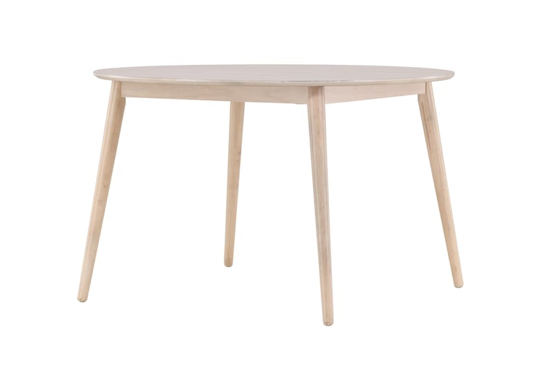 Flora Spisebord 120 cm Rundt - Hvitlasert - Møbler - Bord - Spisebord & kjøkkenbord
