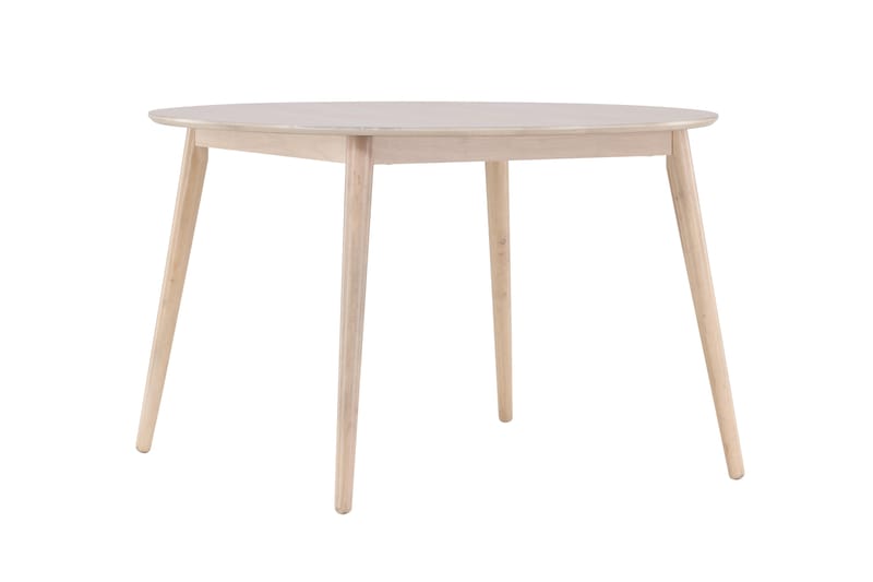 Flora Spisebord 120 cm Rundt - Hvitlasert - Møbler - Bord - Spisebord & kjøkkenbord