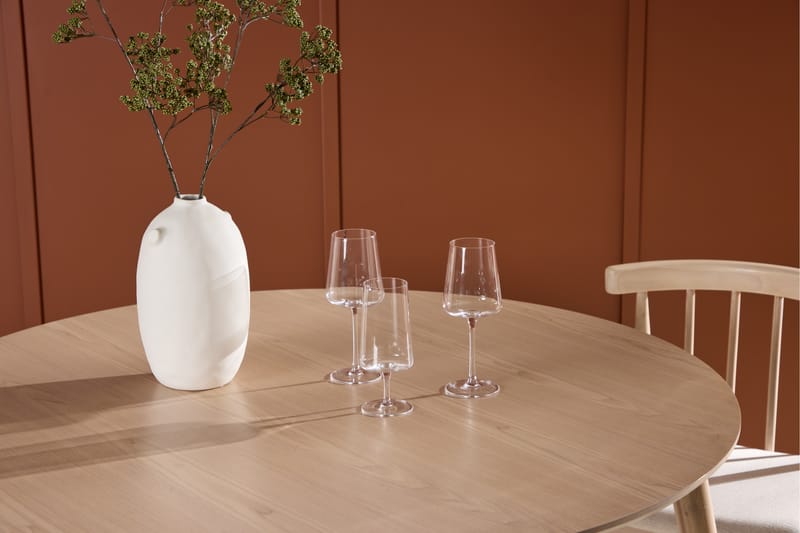 Flora Spisebord 120 cm Rundt - Hvitlasert - Møbler - Bord - Spisebord & kjøkkenbord