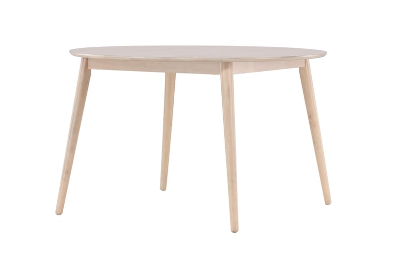 Flora Spisebord 120 cm Rundt - Hvitlasert - Møbler - Bord - Spisebord & kjøkkenbord