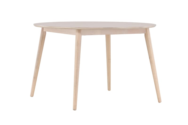 Flora Spisebord 120 cm Rundt - Hvitlasert - Møbler - Bord - Spisebord & kjøkkenbord