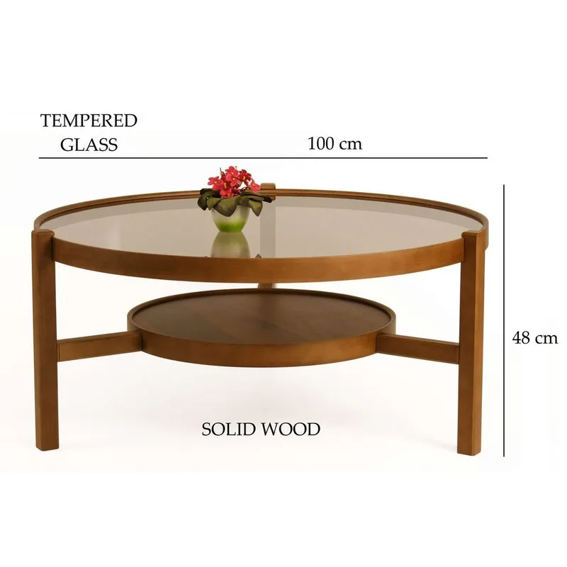 Florai Sofabord 100 cm - Mørkebrun - Møbler - Bord - Sofabord