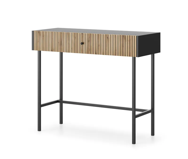 Francisca Sminkebord 93 cm, Svart/Eik