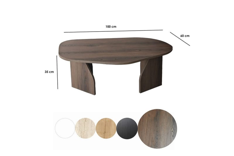 Fredrilla Sofabord 105 cm - Brun - Møbler - Bord - Sofabord