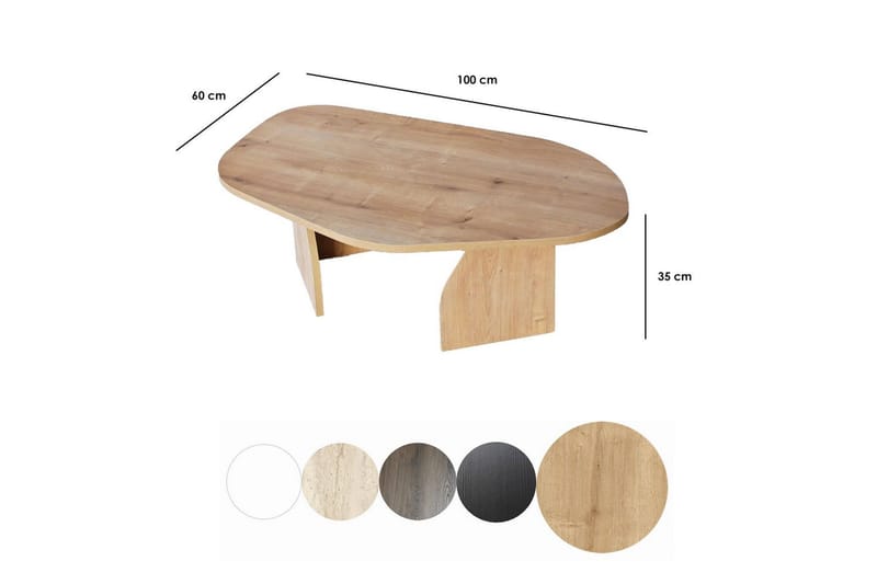 Fredrilla Sofabord 105 cm - Naturell - Møbler - Bord - Sofabord