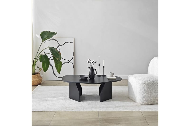 Fredrilla Sofabord 105 cm - Svart - Møbler - Bord - Sofabord