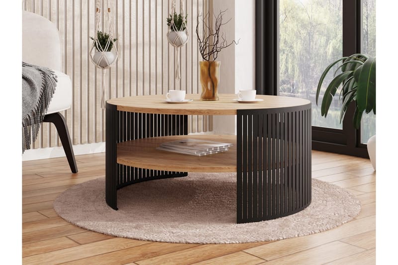 Friend Sofabord 75 cm - Svart/Beige - Møbler - Bord - Sofabord