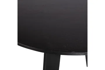Fries Rundt Spisebord 129 cm med Eikeplate - Svart - Møbler - Bord - Spisebord & kjøkkenbord