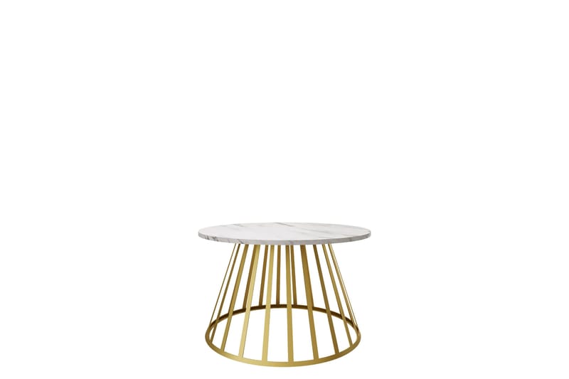 Frosty Sofabord 75 cm, Gull/Lys grå
