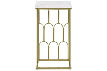 Fuller Sofabord 30 cm - Hvit/Gull - Møbler - Bord - Sofabord