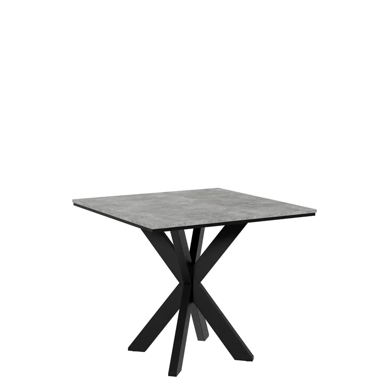 Fynrel Spisebord 90 cm Kvadratisk - Svart/Grå - Møbler - Bord - Spisebord & kjøkkenbord