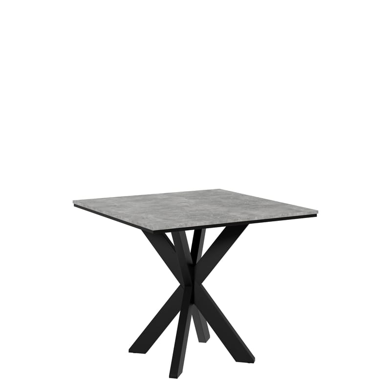 Fynrel Spisebord 90 cm Kvadratisk - Svart/Grå - Møbler - Bord - Spisebord & kjøkkenbord