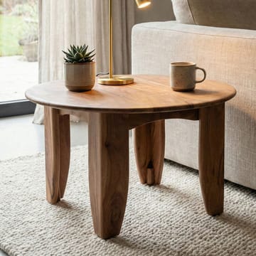 Fynricon sofabord 60 cm rundt - Varm brun - Møbler - Bord - Sofabord