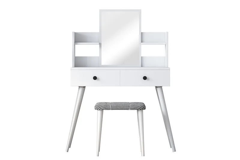 Fyodor Sminkebord 97,8 cm - Hvit - Møbler - Bord - Sminkebord & toalettbord - Sminkebord med speil