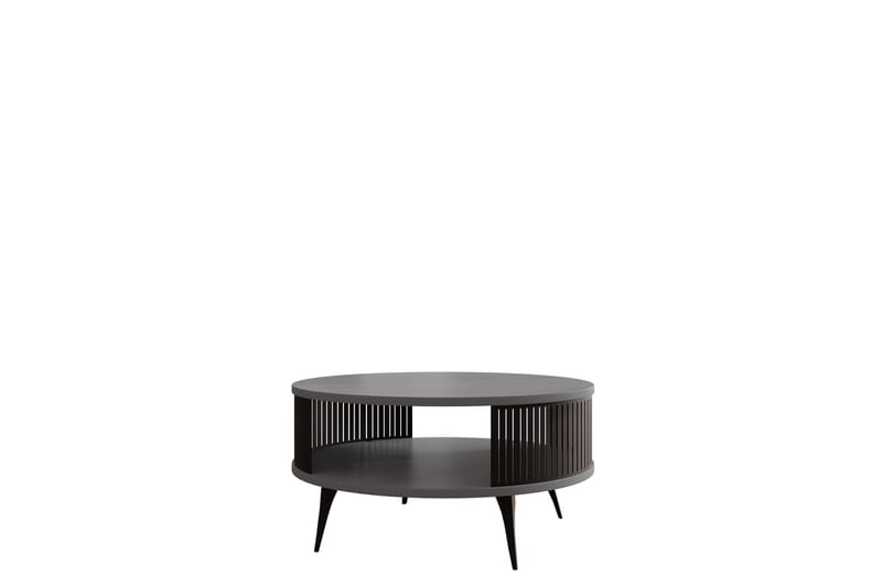 Galia Sofabord 75 cm, Svart/Lys grå