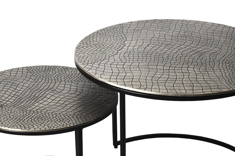Galova sofabord 60 cm sett med 2 - Gullfarget og svart - Møbler - Bord - Sofabord