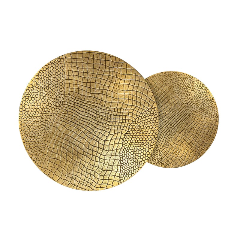 Galova Sofabord 60 cm Sett med 2 - Sølv og svart - Møbler - Bord - Sofabord