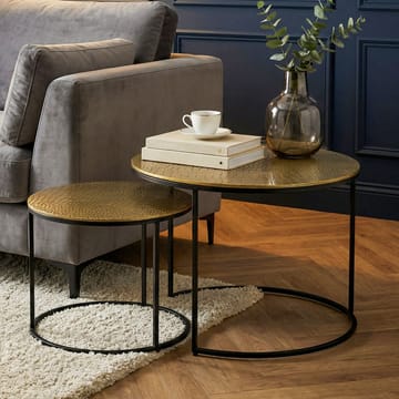 Galova Sofabord 60 cm Sett med 2 - Sølv og svart - Møbler - Bord - Sofabord